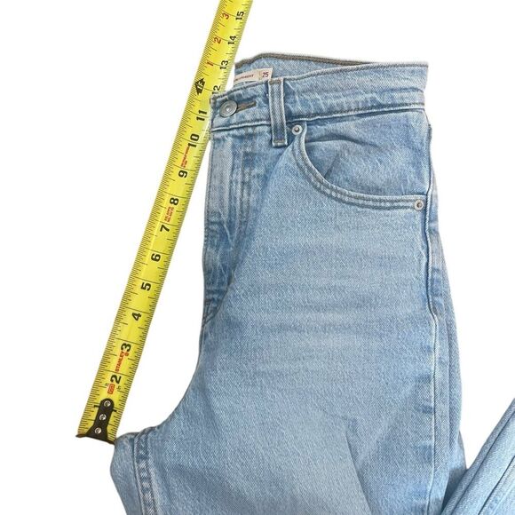 Levis Premium 70s High Slim Straight Denim Jeans Womens Size 25 - Picture 12 of 12